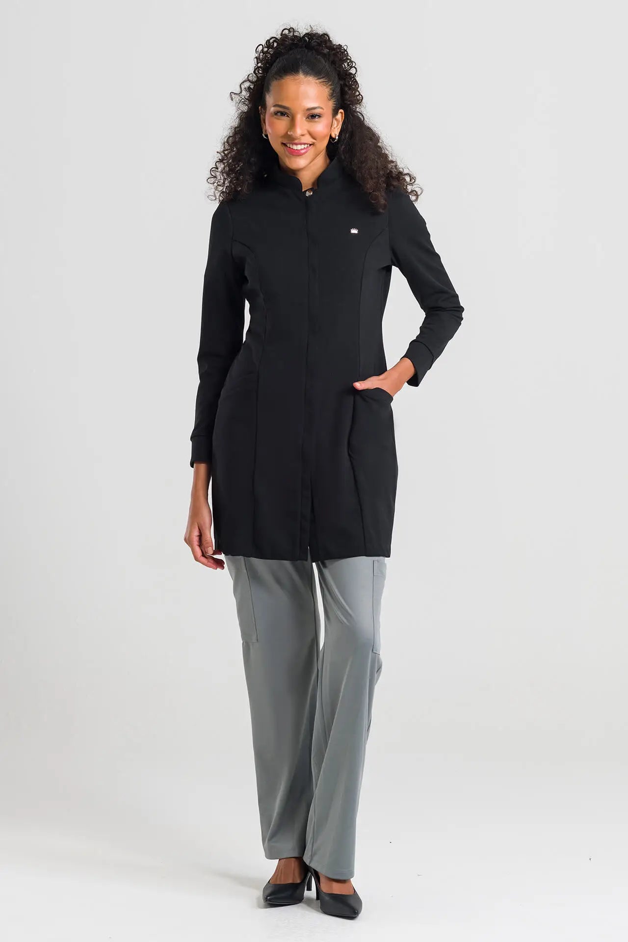 Women’s Lab Coat Comfort Black