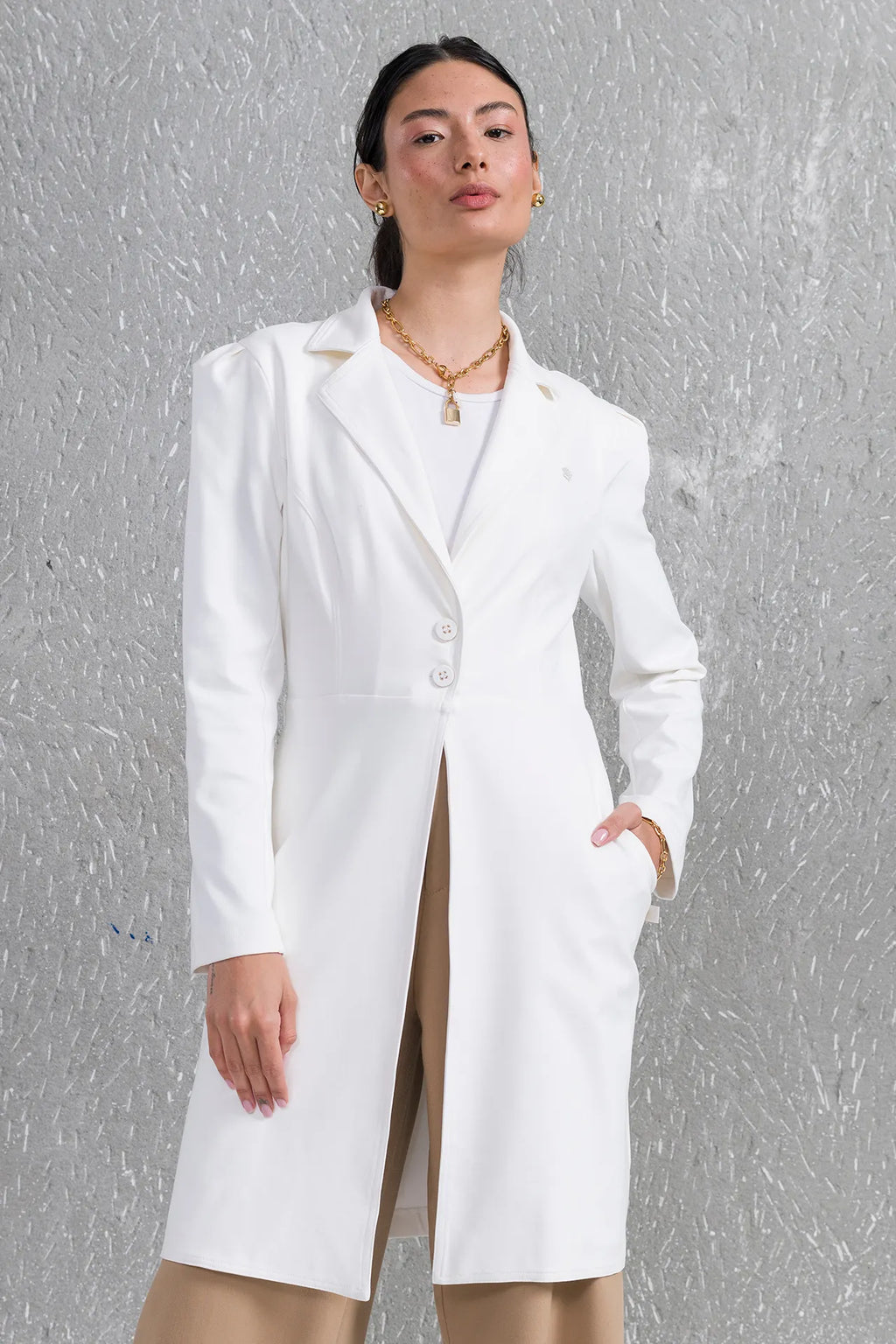 Women’s Lab Coat Pro White