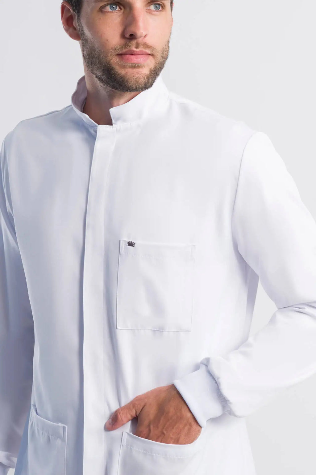 Men’s Lab Coat Basic White