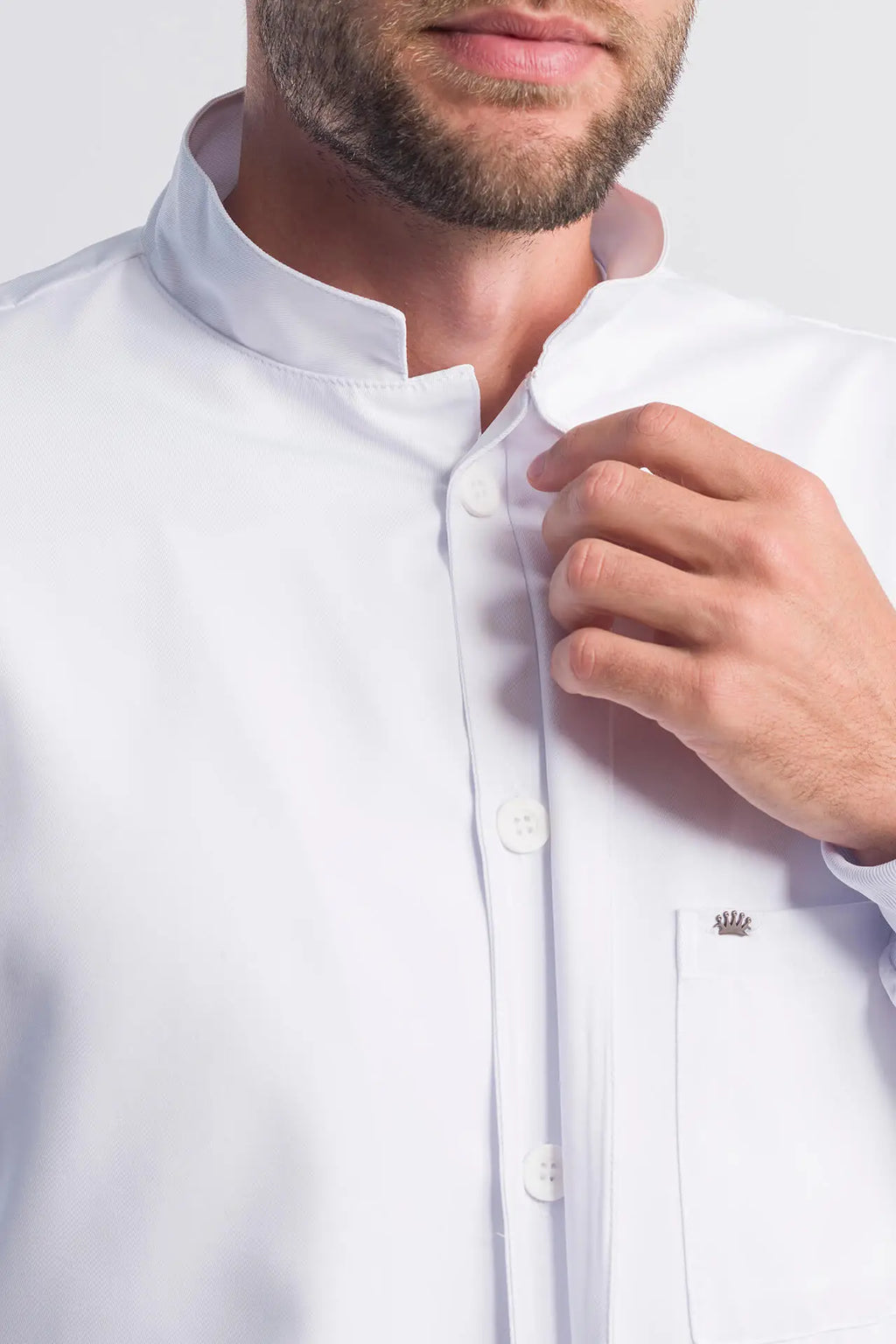 Men’s Lab Coat Basic White