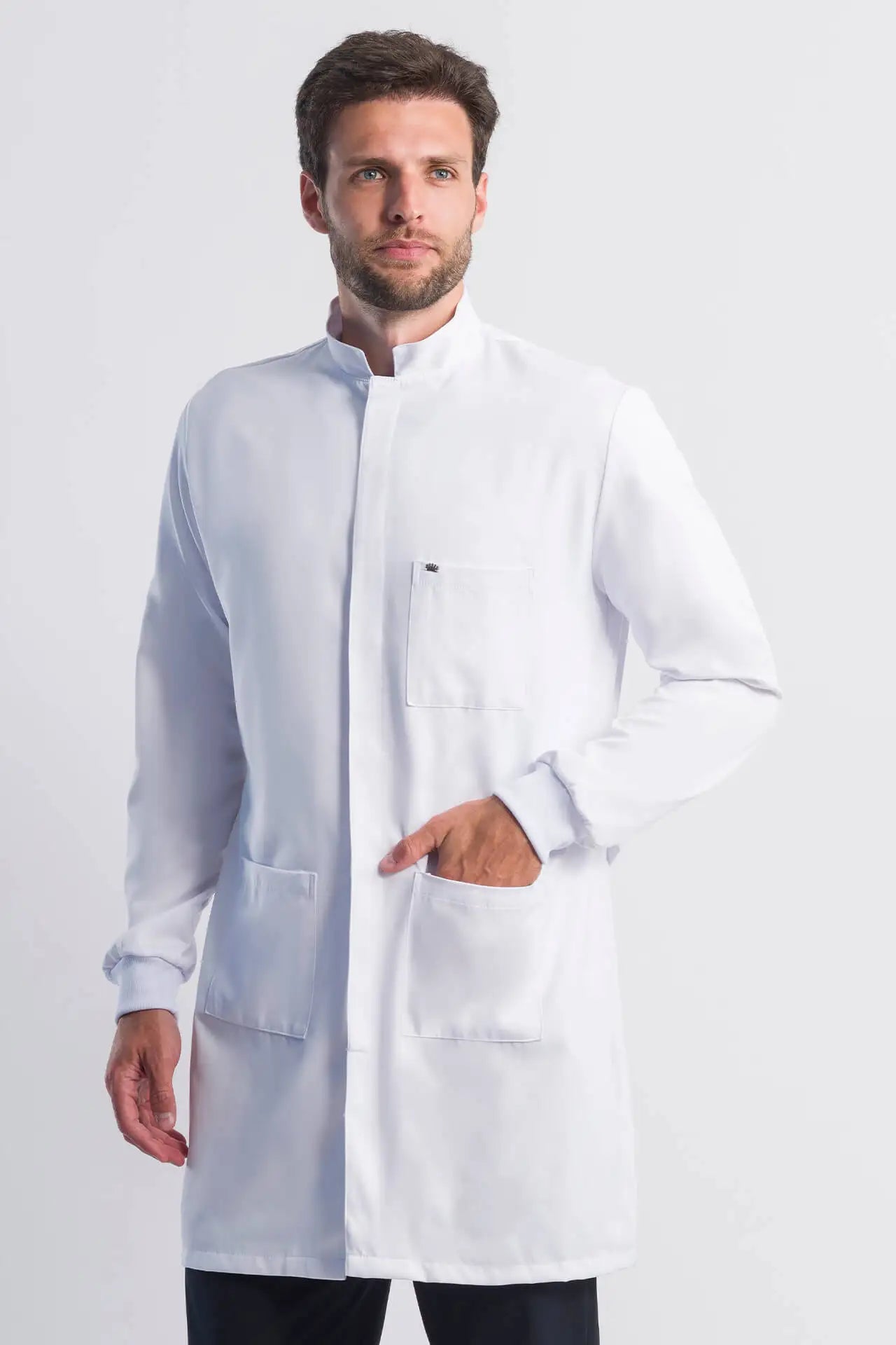 Men’s Lab Coat Basic White