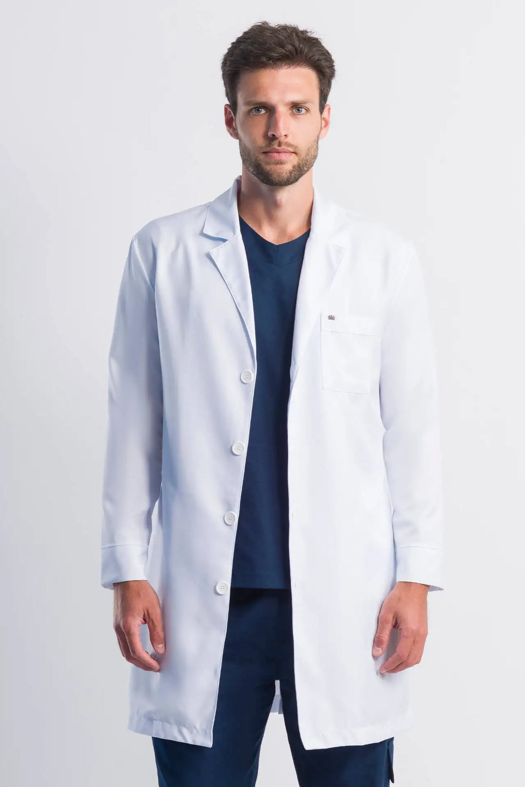 Men’s Lab Coat Leo White