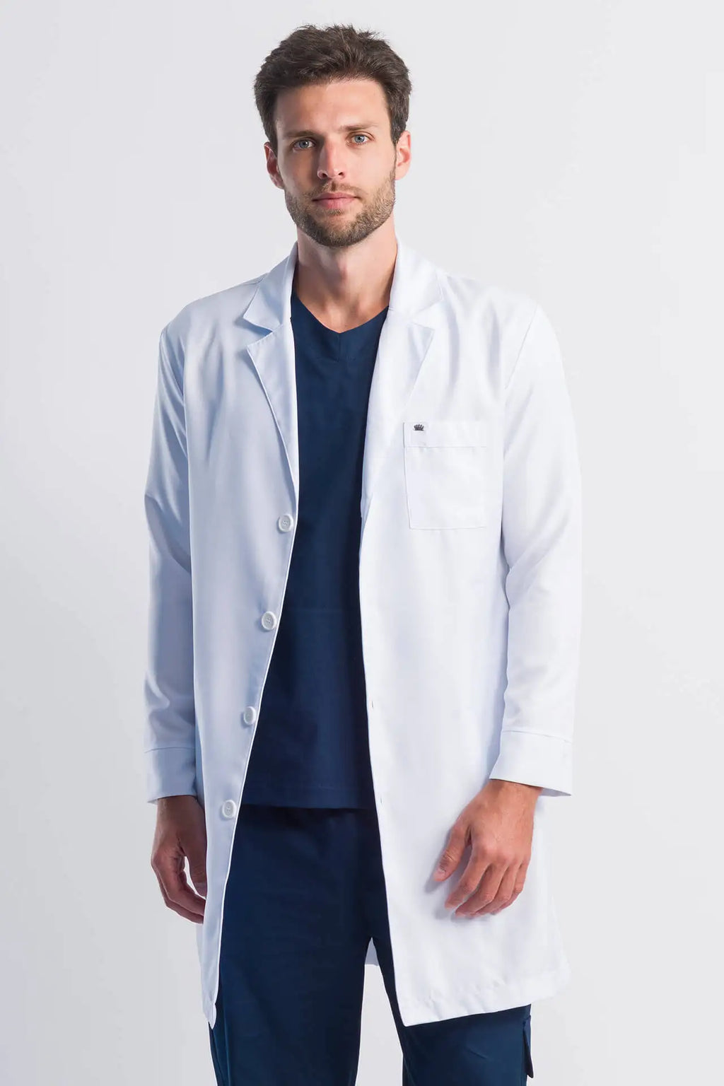 Men’s Lab Coat Leo White