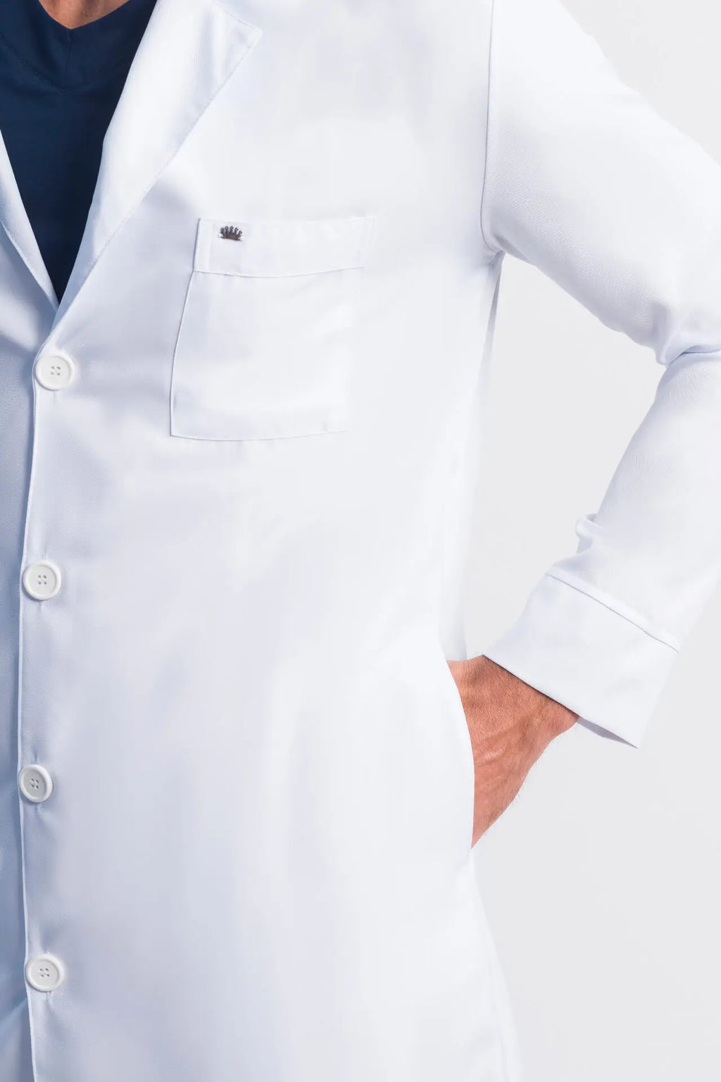 Men’s Lab Coat Leo White
