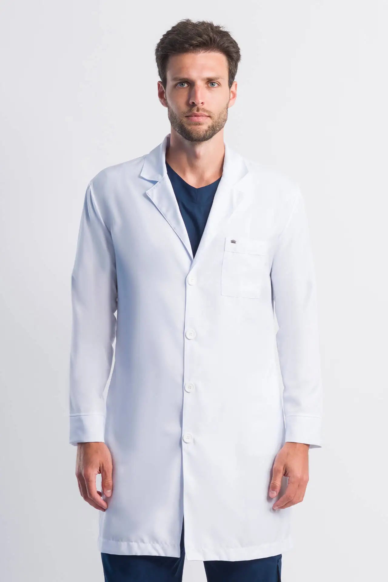Men’s Lab Coat Leo White