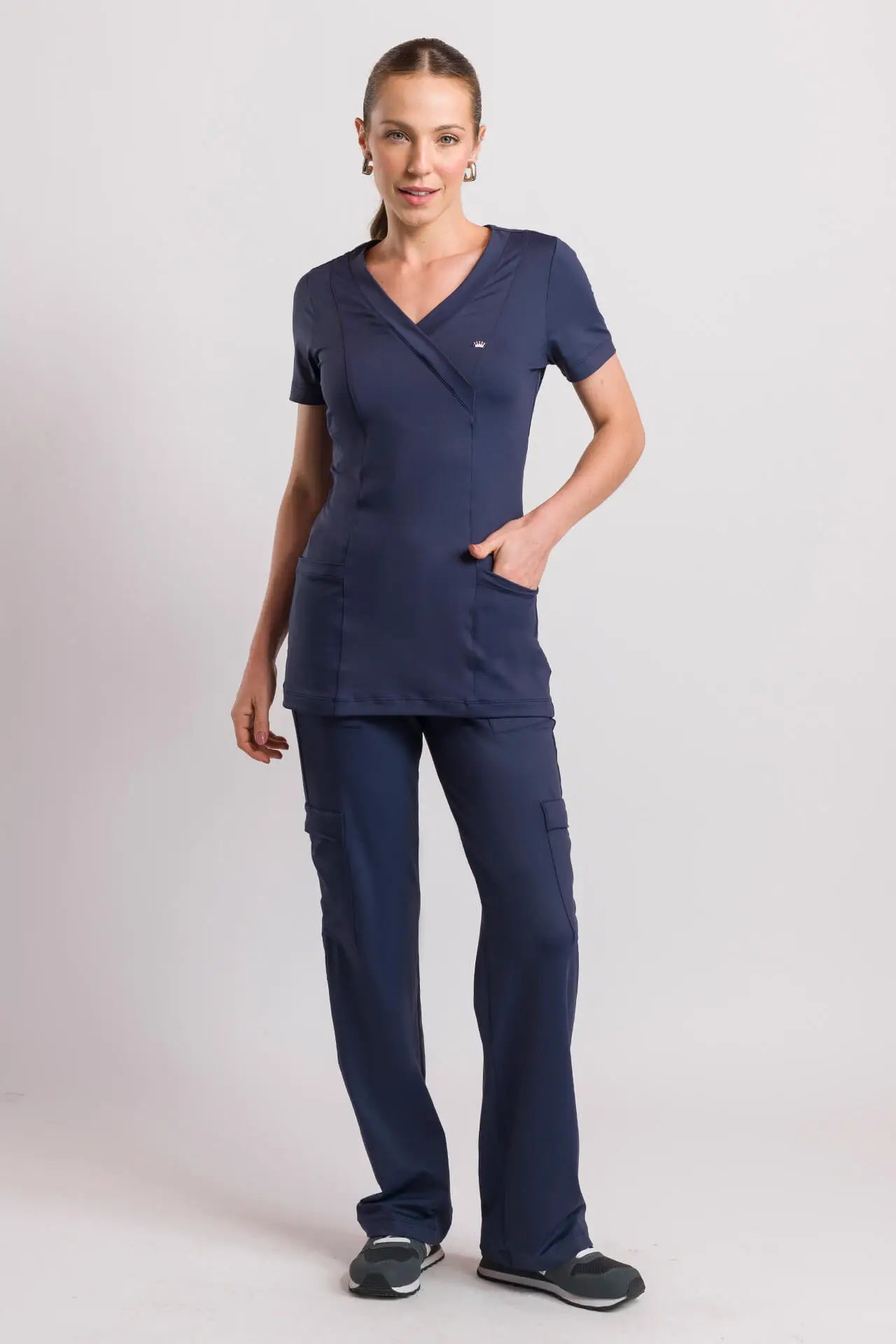 Women’s Scrub Coach Navy Blue