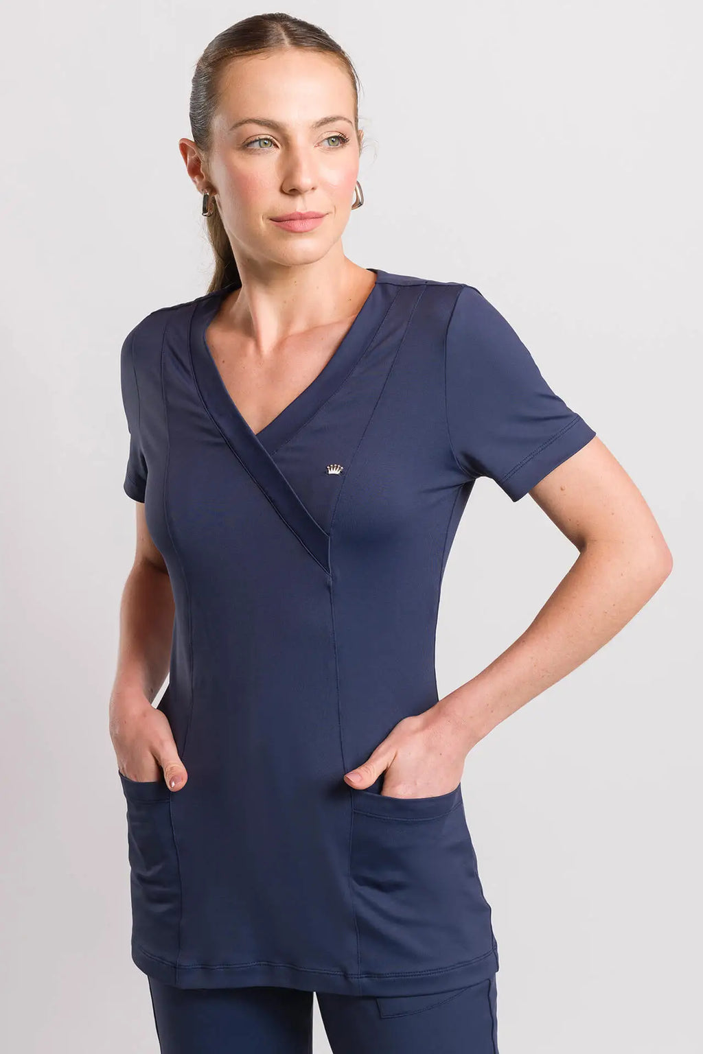 Women’s Scrub Coach Navy Blue