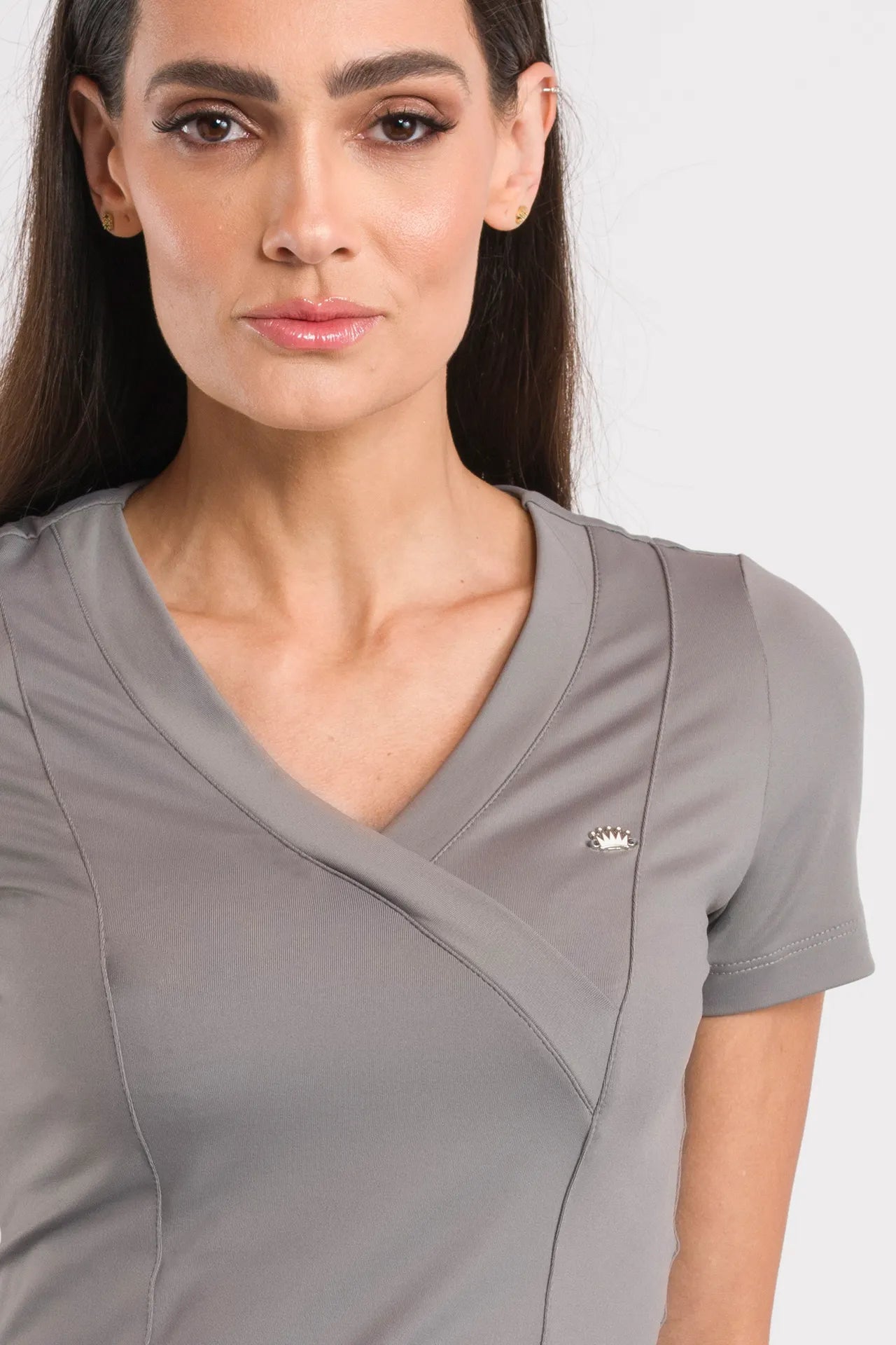 Women’s Scrub Coach Charcoal Gray