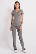 Women’s Scrub Coach Charcoal Gray