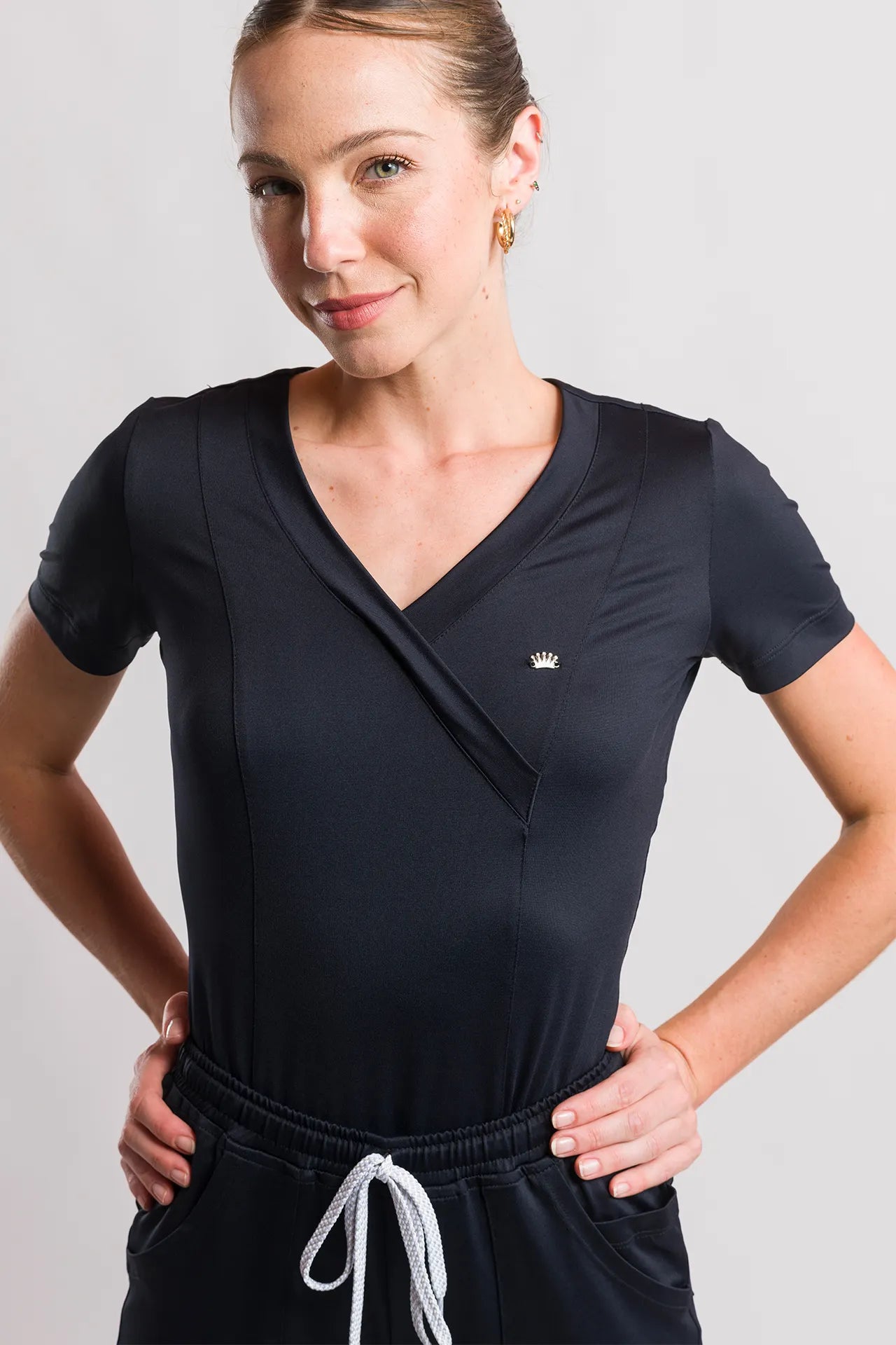 Women’s Scrub Coach Black