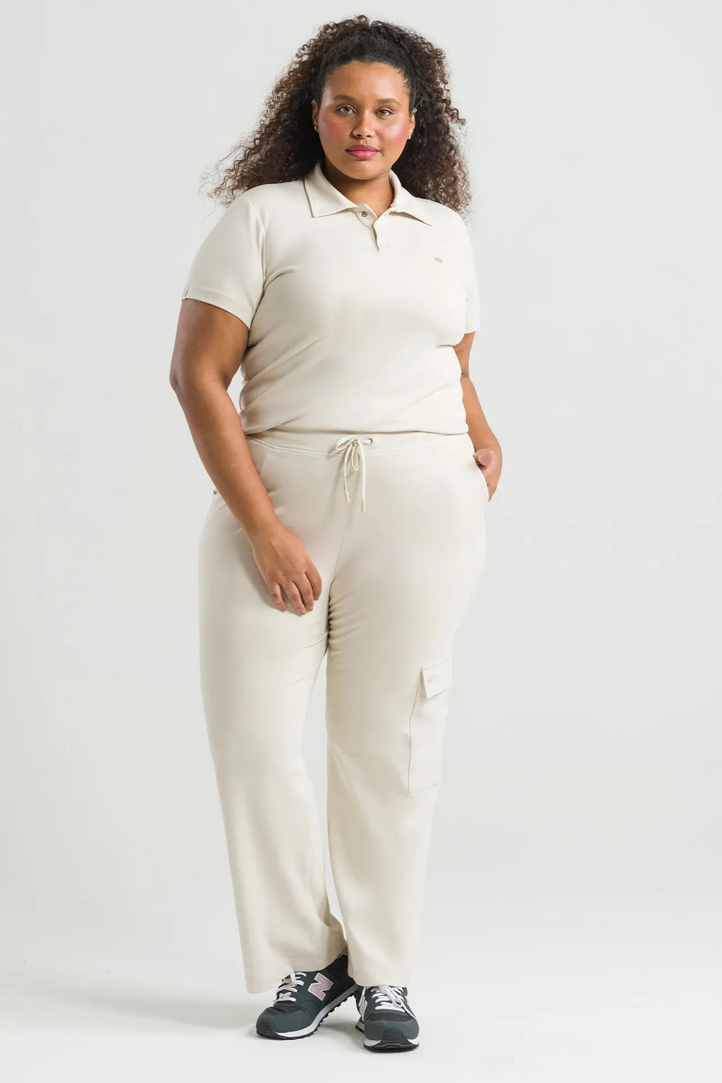 Women’s Scrub Polo Beige