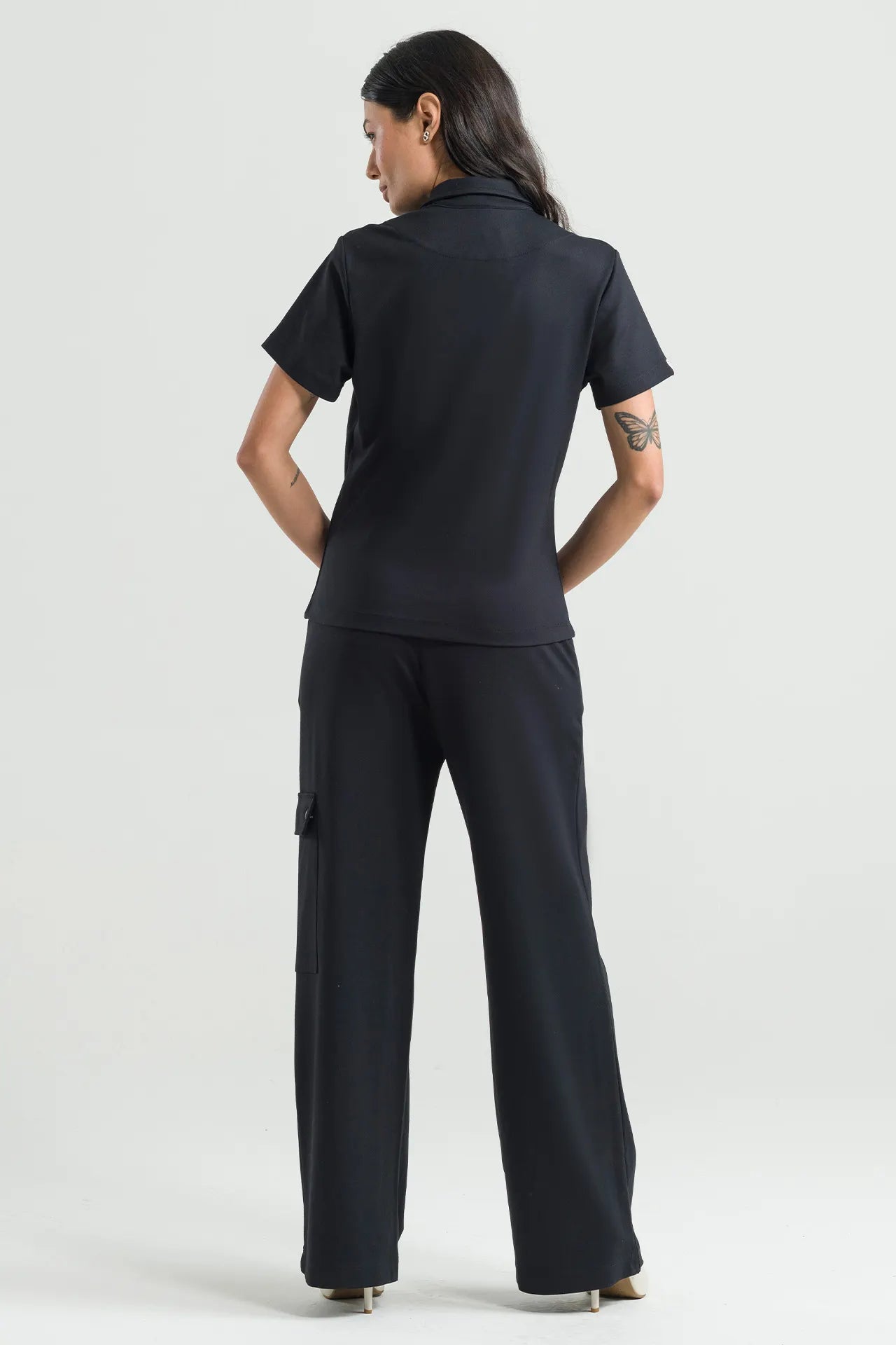 Women’s Scrub Polo Black